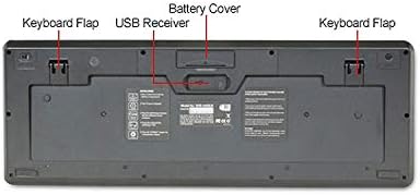 Adesso WKB-4400UB Wireless Desktop Touchpad Keyboard - 2.4GHz RF Wireless Technology, 104-Key Layout, Built-in Trackpad, Multimedia and Internet Hotkeys