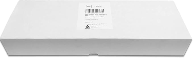 Binditek 50 Pack Plastic Spiral Binding Coils, 10mm(3/8"), 75 Sheet Capacity, 4:1 Pitch, Black, 48Loops, for Letter Size, for Students and Coworkers