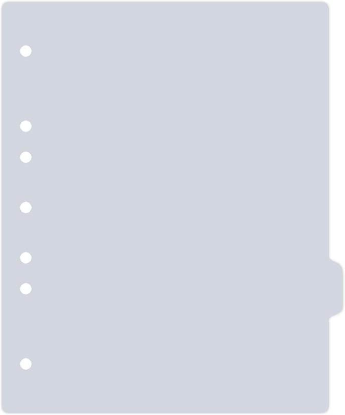 Carstens - Heavy Duty Plastic Ring Binder Dividers, Side Tab, 1/9 Cut, Tab 7 Position, US Letter, Cool Gray, Pack of 10, (2618-16) - Ideal Medical Chart Dividers or Index Tabs for 3 Ring Binders