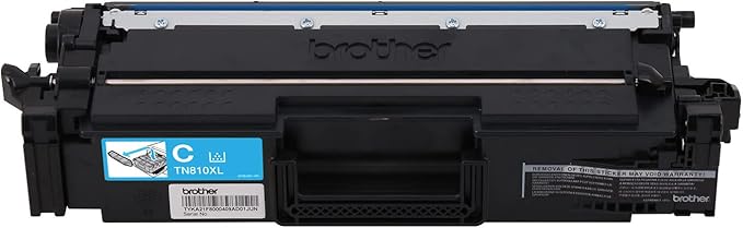 Brother Genuine High Yield Toner Cartridge, TN810XLC, Replacement Cyan Toner, Page Yield Up to 9,000 Pages