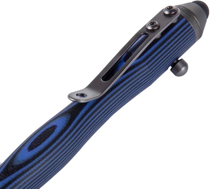 Cool Hand 5.7'' Bolt Action Pens, EDC Ballpoint Ink Refillable, Stylus for Touch Screen, G10 Body w/Pocket Clip, Ergonomic Grip, with a Free Refill, 5375-N