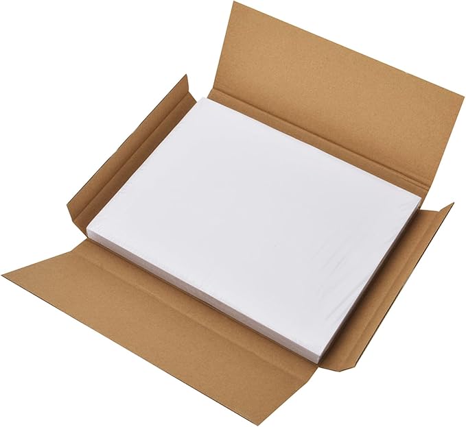 Coopaty Half Sheet Shipping Labels 8.5" x 5.5" Sticker Labels for Laser & Ink Jet Printers, 2 Per Page Self Adhesive Mailing Labels for Packages (10000 Labels)