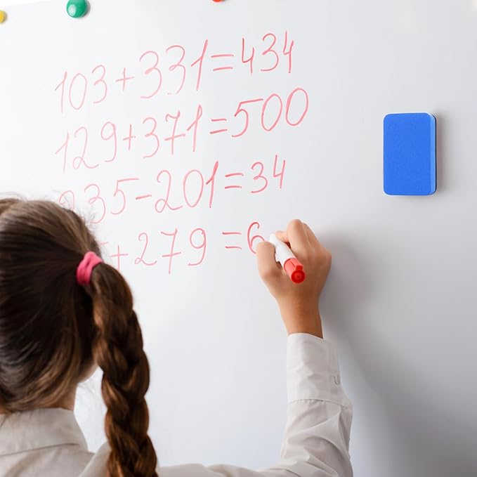 Dry Erase Eraser,8 Pack Magnetic Whiteboard Erasers,Rectangle Dry Erase Board Erasers for Classroom, Home, and Office(8pcs-Rectangle)