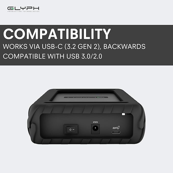 Glyph BlackBox Pro External Hard Drive 7200 RPM, USB-C (3.1,Gen2) (2TB)