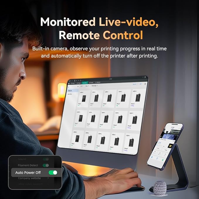 FLASHFORGE Adventurer 5M Pro 3D Printer, One-Click Auto-Printing Max 600mm/s High-Speed with 0.4/0.6mm Nozzle Bundle, CoreXY Structure & Silent Printing, Remote APP Control & Camera Surveillance