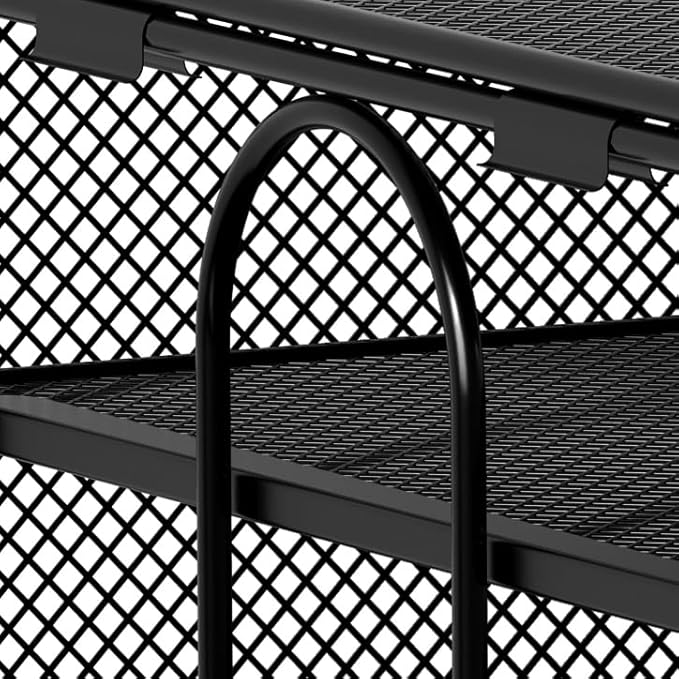 EasyPAG Mesh Desk Tray Organizer 8 Slot Classroom Office Desktop File Paper Sorter, Black