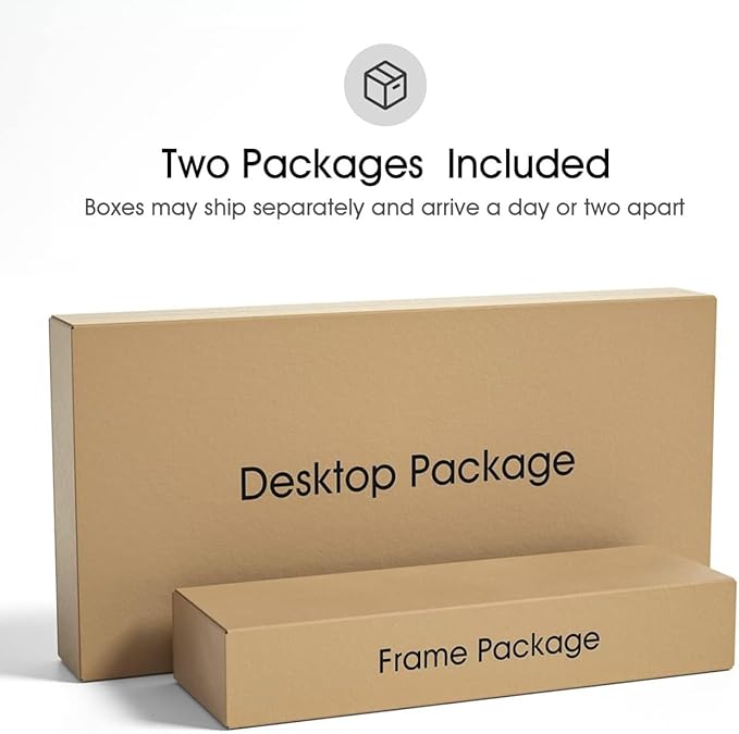 FEZIBO One-Piece Standing Desk Adjustable Height Stand up Home Office Desk, 48x24 Inch Electric Standing Computer Desk, with 4 Memory Presets, Fixable casters, Black