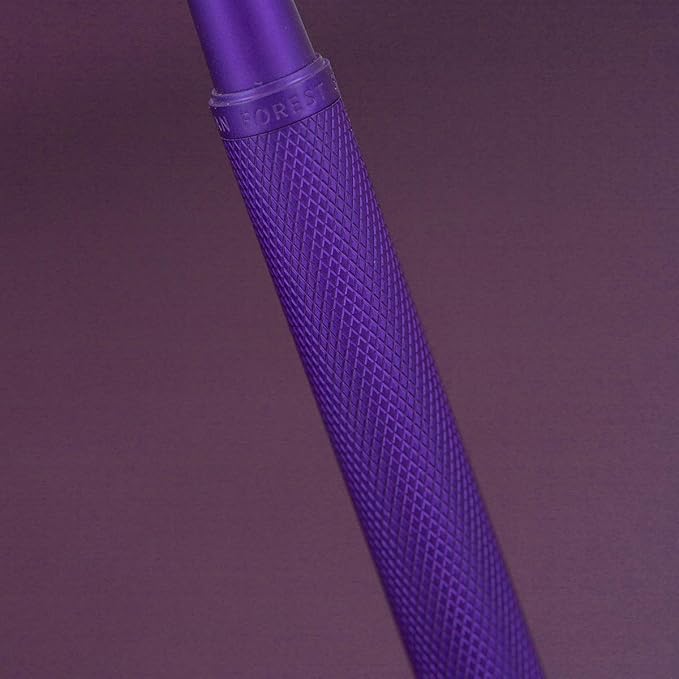 Asvine Purple Forest Fountain Pen Fine Nib Classic Design with Converter and Metal Pen Case Set