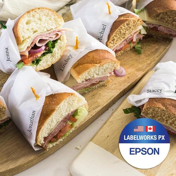 Epson LABELWORKS 224BMCPX Genuine PET (Polyester) Tape Cartridge - Black on Matte Clear Designer Craft Label Maker Tape - 1" (24MM) Wide, 26'