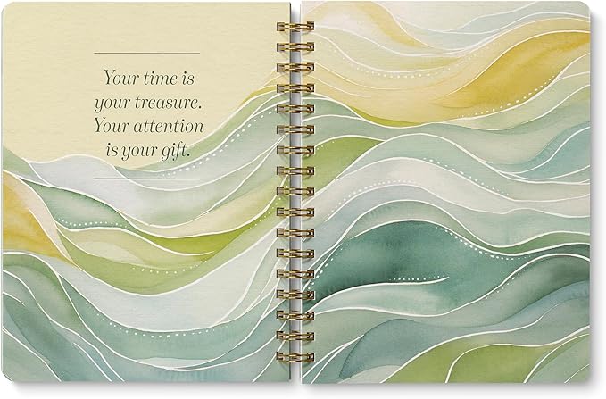 Compendium Spiral Notebook – Live Slow, Love True, Grow Free. – A Designer Spiral Notebook with 192 Lined Pages, College Ruled, 7.25" W x 9.25" H