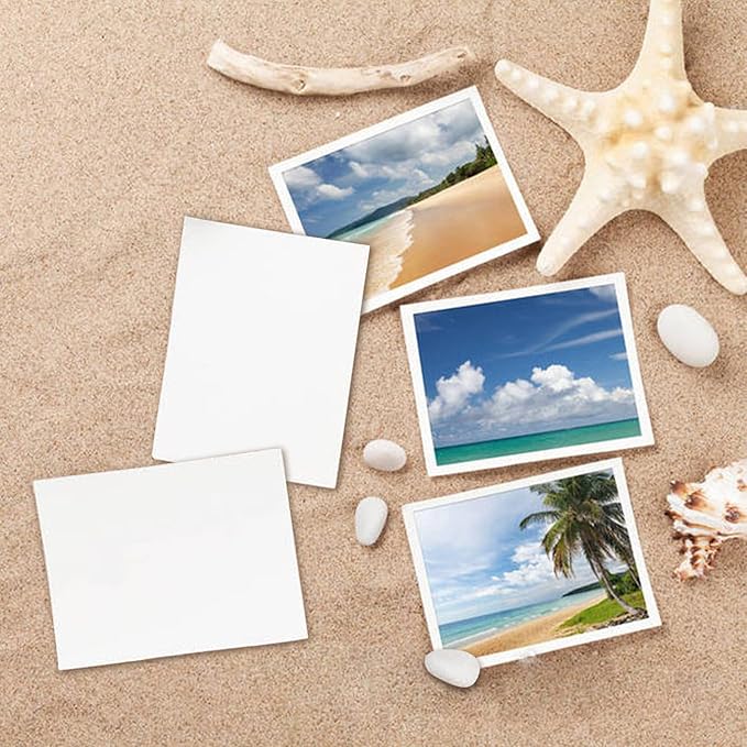 100 Pack White Blank Cardstock 5x7 Thick Paper,Goefun 80lb Flat Cards Stock Printer Paper for Invitations, Postcards, Photos, DIY Card Making