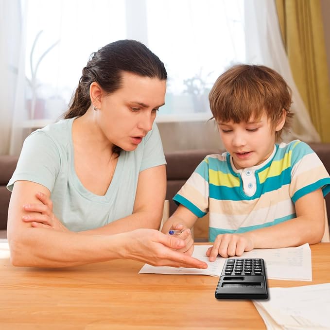 Basic Calculator, Mini Calculators Pocket Size Basic Calculators, 8 Digit Display Solar Battery Dual Power Function Calculator Bulk for Students Kids School Home Office (20)