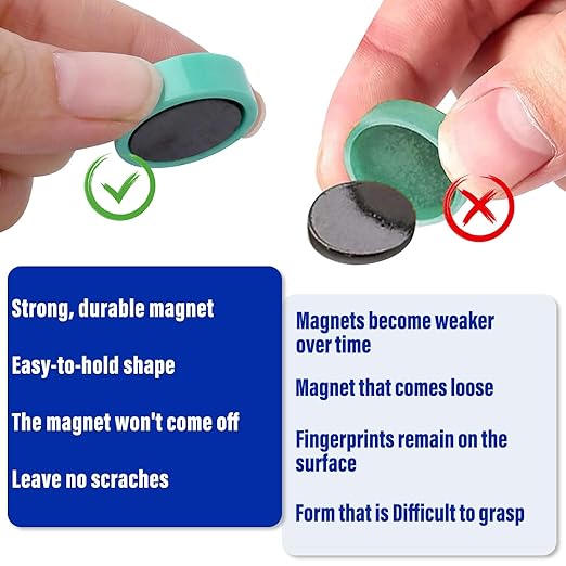 80 Pack Small Fridge Magnets,20MM Colorful Round Magnets for Whiteboard, 8 Colors Refrigerator Magnet,Small Cute Magnet for Decorative Locker Kitchen Office