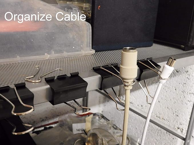 Coideal Black Binder Clips Medium, 1.25 Inch Black Metal Paper Clips 24 Pcs 32mm Foldback Bull Clip Clamps for Office School (1 1/4 Inch)