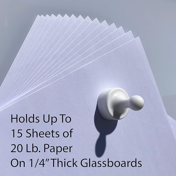 GLASSBOARD STUDIO Powerful Neodymium Magnets, Pawn-Shaped - Strong Fridge/Refrigerator and Whiteboard Magnet, Ideal for Office, Kitchen, Crafts - Rare Earth, Heavy Duty (2, Orange)