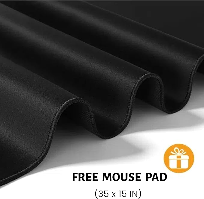 Himimi Electric Standing Desk 55 x 24 inch for Home Office,Sit-Stand Adjustable Desk with Memory Presets,Height Adjustable Desk for Gaming/Working,Free Hook, Lockable Wheels,Mouse Pad,Brown