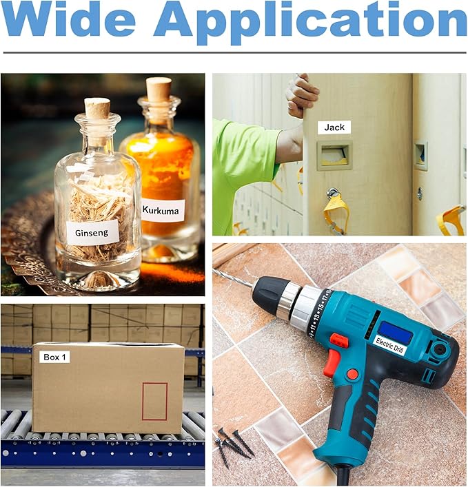 GREENARK TZe-231 TZe231 TZ TZE 231 131 132 133 431 531 631 731 Compatible Label Tape Laminated Black on White Replacement for Brother P-Touch Label Maker PT-J100 etc (12mm x 8m),8-Pack