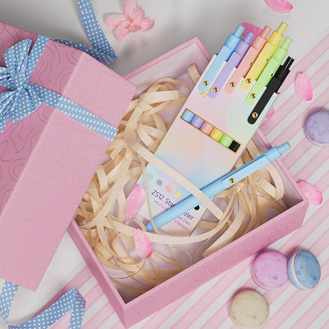 6 Pcs Colored Pens Colorful Pens 0.5mm Colored Ink Gel Pen Fine Point Smooth Writing Pen for Journaling and Note Taking Office School Supplies Gifts for Teacher Nurse (6 Pcs Vibrant Gold)