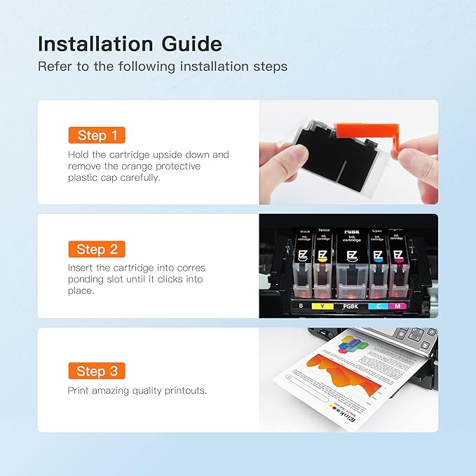 E-Z Ink Compatible Ink Cartridges Replacement for Canon 250 251 XL PGI-250XL CLI-251XL to use with Pixma MX922 MX920 MG5520 MG7520 IX6820 IP8720 MG6620 MG6320 MG7120 (20 Pack)