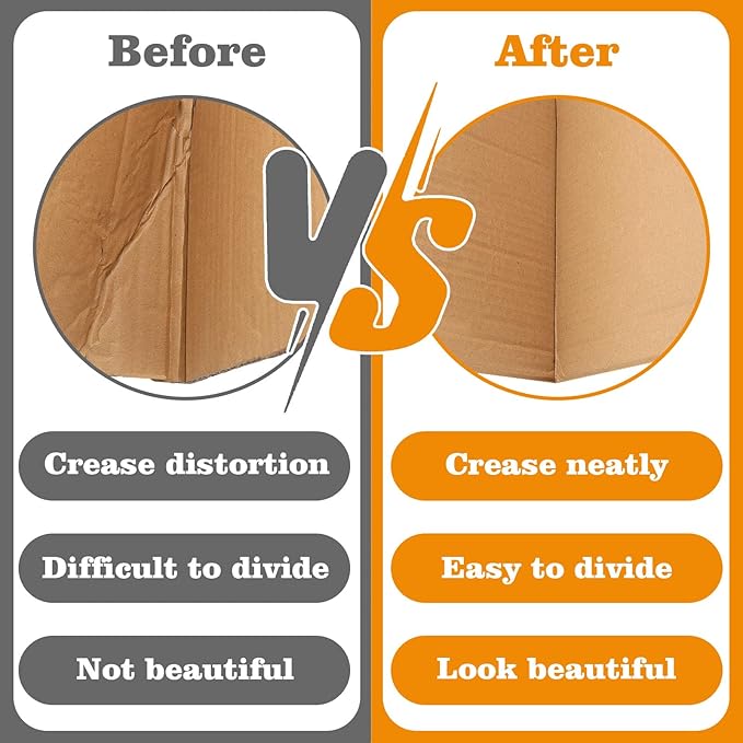 Box Resizer Tool, Thin Cardboard Scoring Tool, Apply to Scoring Board for Card Making, Corrugated Paper and Metal Sheets(2 Pcs,0.5mm,1.2mm)