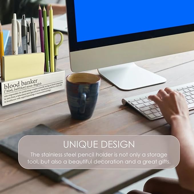 Blood Bank Gifts, Blood Bank Laboratory Desk Decor Pen Pencil Holders WCC36