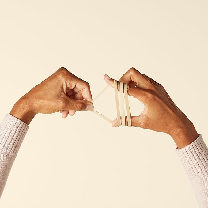 Amazon Basics Assorted Size and Color Rubber Bands, 0.5 lb.