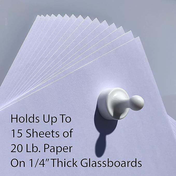 GLASSBOARD STUDIO Powerful Neodymium Magnets, Pawn-Shaped - Strong Fridge/Refrigerator and Whiteboard Magnet, Ideal for Office, Kitchen, Crafts - Rare Earth, Heavy Duty (8, Summer Mint)