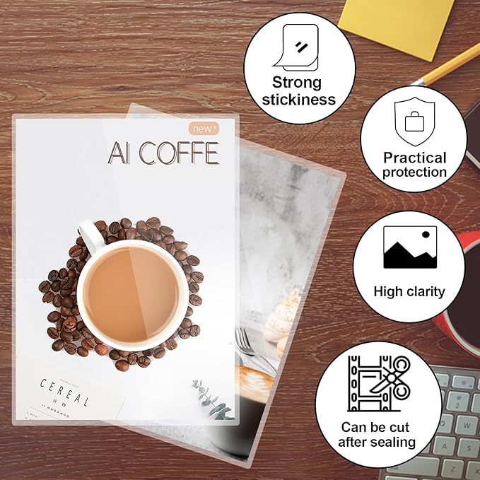 HERKKA 100 Pack Laminating Sheets, Hold 11 x 17 Inch Sheet, 3 Mil Clear Thermal Laminating Pouches 11.5 x 17.5 Inch Lamination Sheet Paper for Laminator, Round Corner