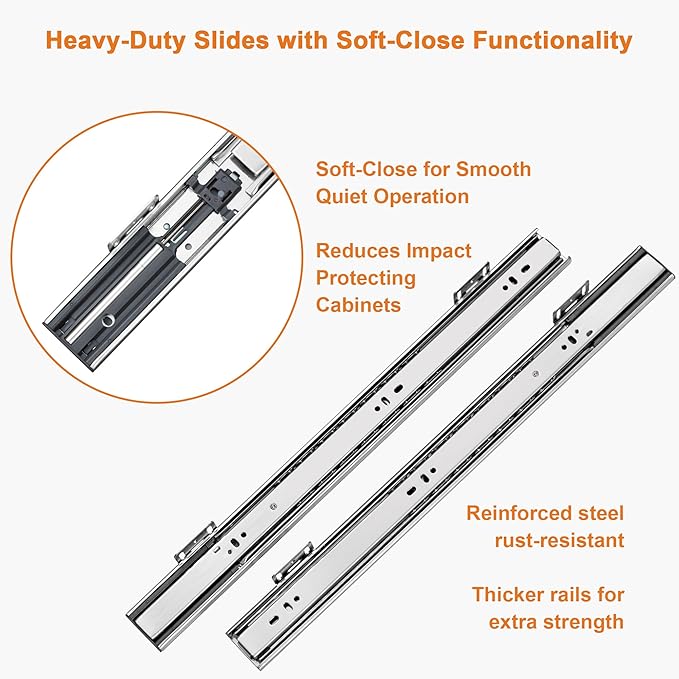 ALINE FURNITURE Pull Out Drawers for Cabinets Birch Wood, 15" W X 21" D Soft Close Slide Out Shelves for Kitchen Cabinets, Pullout Drawer for Pantry Cabinet Organizer