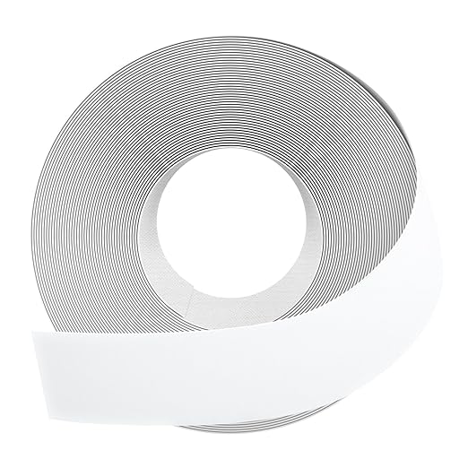 GSCIT Club White Edge Banding, 1 1/2 inch x 100ft Melamine Edge Banding with Hot Melt Adhesive Preglued Cabinet Edge Banding Flexible White Veneer Edging