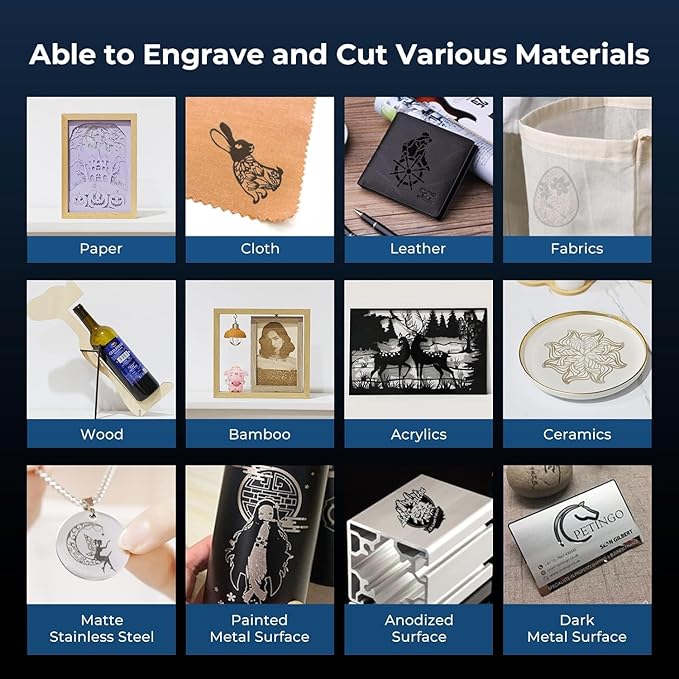 Creality Falcon 10W Laser Engraver, with Honeycomb Laser Bed 500x500mm, 10000mm/min, 72W High-Precision Laser Cutter for Wood, Acrylic, Pre-Installation and Out-of-The-Box