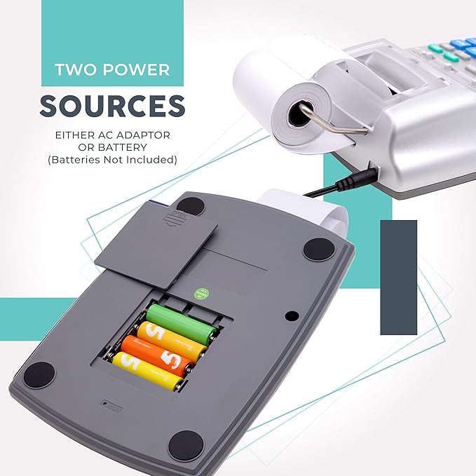 CATIGA New & Upgraded 2025 Printing Calculator Adding Machine 10 Key, Desktop Home Office Calculator with Paper Roll Print Out, Accounting Business Finance