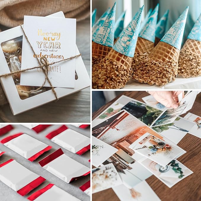 4x6 Photo Paper, Goefun 200GSM/54LB Glossy Inkjet Printer Paper for Dye Ink, 100 Sheets