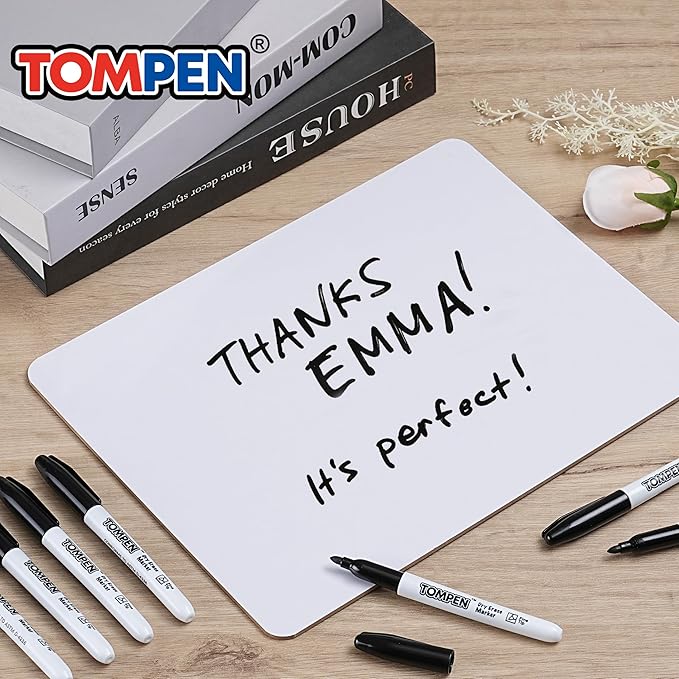 Dry Erase Markers Black,160 Bulk Pack Fine Tip,Low Odor Quick-Drying Whiteboard Markers for Office Home School Writing Planning