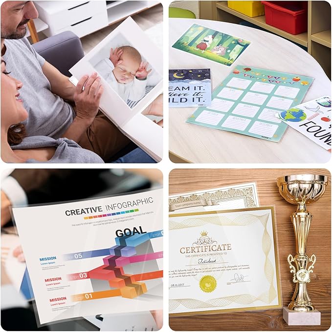 Bonsaii Laminating Sheets, 100 PCS 3mil Thermal Laminating Pouches, 9 x 11.5 inches, Letter Size, Clear and Durable, Suitable for Multiple Fields of Use-LP100