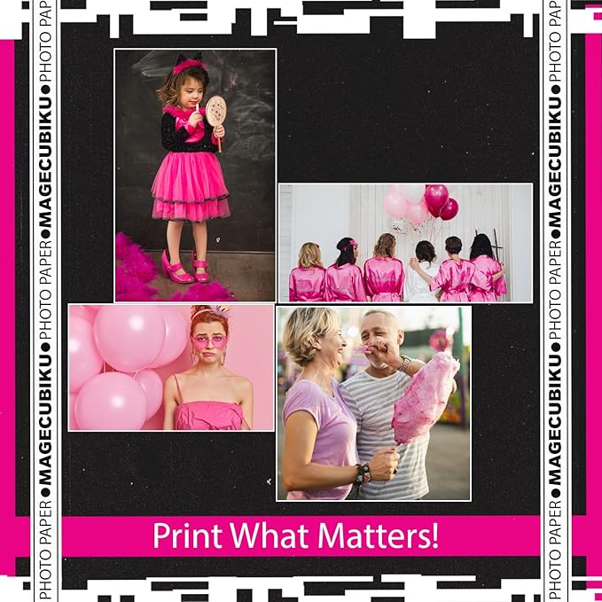 Glossy Photo Paper 4x6 Inches,200 Sheets 70 lb/258 gsm Premium Heavyweight Photographic Paper for Inkjet Printer Instant Dry Professional Postcard Picture Use Dye Ink