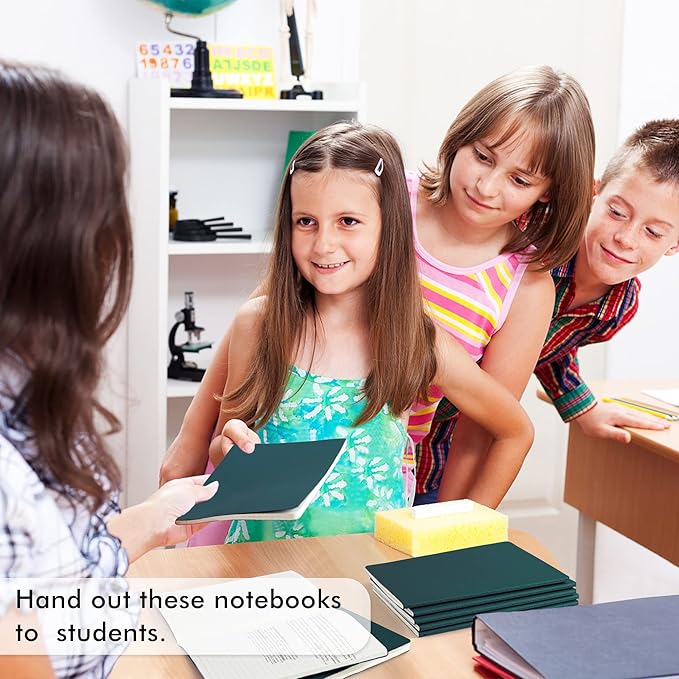 16 Pack Soft Cover Journal Bulk, Feela Lined Notebooks College Ruled for Work for Women Girl Writing, Blank Travel Journal Note Taking Notebook School Business Supplies, 8.2” x 5.5”, A5, Dark Green