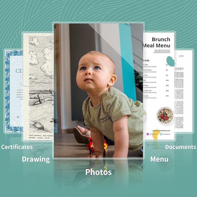 5 Mil Thermal Laminating Sheets 30 Packs, 9β x 11.5β Clear Laminating Pouches Holds 8.5 x 11 Inch Sheet Lamination Plastic Paper for Laminator, School Office Supplies Laminate