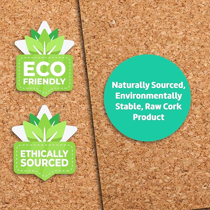 Flipside Products Cork Roll 4' x 6' x 3MM - DIY Bulletin Board, Wall Accent, Décor, Soundproofing, Cork Board Roll, Push Pin Display, Home, School, Office - Environmentally Friendly, Self-Healing