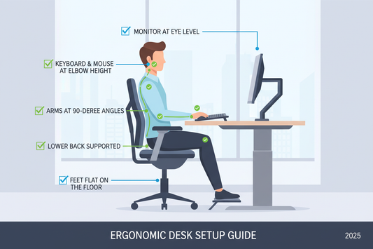 The Ergonomic Desk Setup Checklist: Prevent Wrist, Neck & Back Pain in 2025