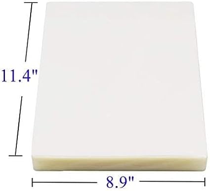 Immuson Thermal Laminating Pouches 8.9 x 11.4, 5 Mil Thickness, Crystal Clear Finish, 1500 Packs