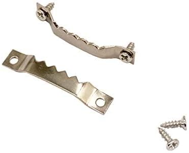 100 Pack Small Sawtooth Picture Hangers Steel Picture Hangers Picture Frames Hangers with Screws Picture Hang Solutions, for Hanging Clock Paintings Artwork Picture Frame Hook Photos (Silver)