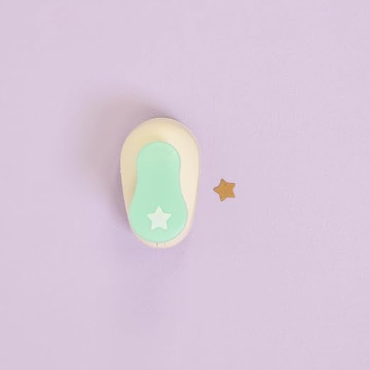 Craftelier - 3/8 Inch Star Hole Punch with Lever Press – Star Hole Puncher for Paper Crafts | Star Punch for Scrapbooking, DIY Cards & Journals | Hole Punch Shapes for Paper & Cardstock.