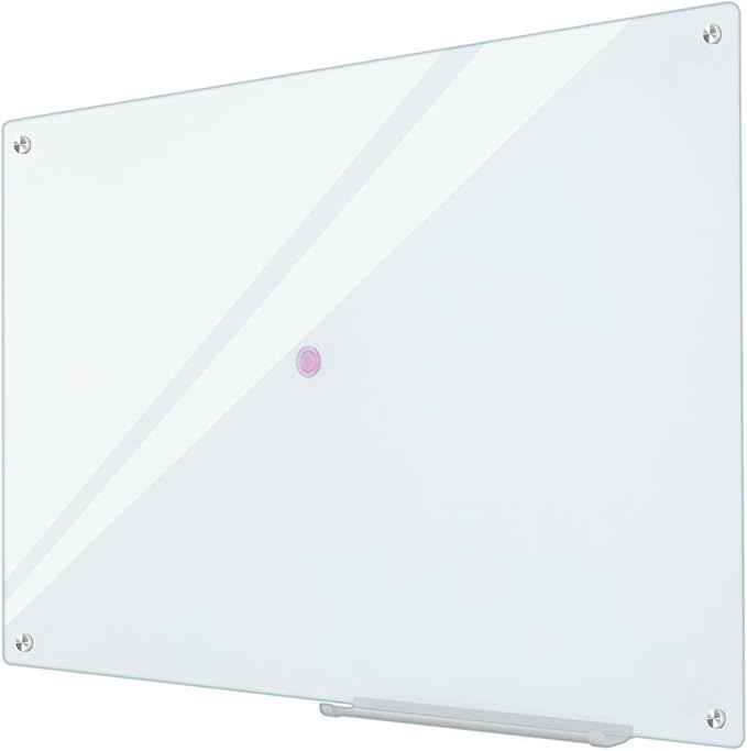 Dry Erase Boards Glass Whiteboard Magnetic 3'x 2' Frameless