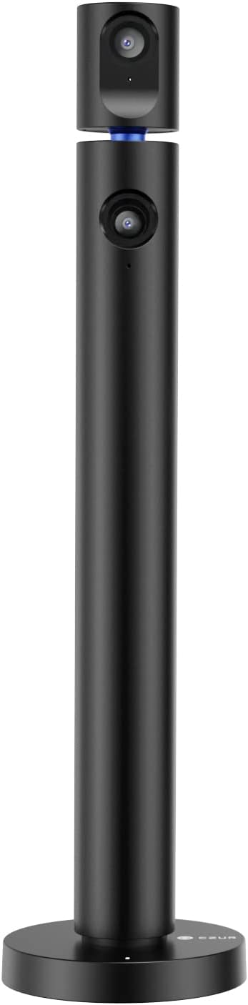 CZUR Halo Streaming Dual Webcam, Professional USB Web Camera 1080P with Microphone, 90° View Computer Camera, Plug & Play, Compatible with Windows/Mac, for Skype/TikTok/YouTube/Yahoo Messenger