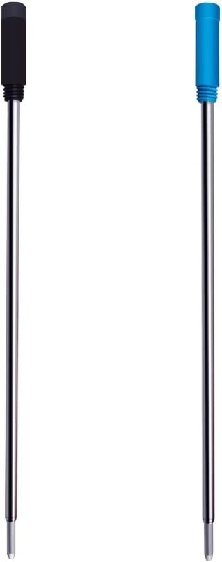 4.5” Replaceable Ballpoint Pen Refills, 30 Pack Smooth Writing Ballpoint Refills for Cross Style Pen (Black and Blue Ink Refills)