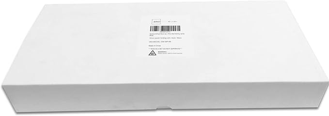 Binditek 50 Pack Plastic Spiral Binding Coils, 12mm(1/2"), 90 Sheet Capacity, 4:1 Pitch, Black, 48Loops, for Letter Size, for Students and Coworkers