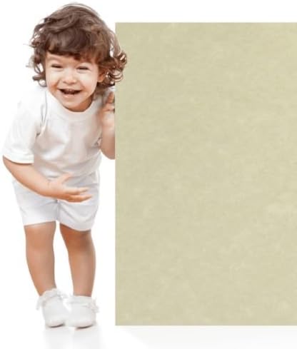 25 Natural Parchment 65lb Cover Paper Sheets 12 X 18 Inches Cardstock Weight Colored Sheets 12" X 18" (12X18 Inches) Large|Poster Size - Printable Old Parchment Semblance