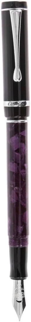 Conklin Duragraph Fountain Pen Purple Nights - Extra Fine Nib, Precision Writing Instrument with Rich Purple Finish