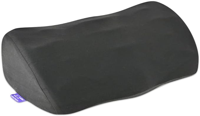 C CUSHION LAB Ergonomic Foot Rest for Under Desk - Patented Massage Ridge Design Memory Foam Foot Stool Pillow for Work, Home, Gaming, Computer, Office Chair - Footrest for Back and Hip Pain Relief